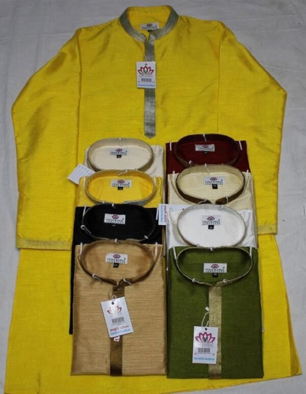 Dupion Ethnic Long Kurta - Image 2