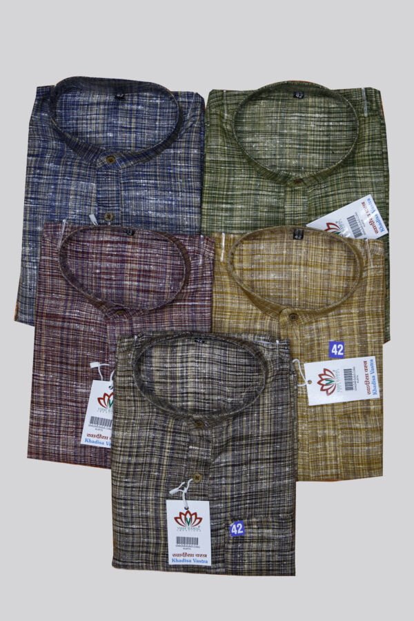 Sangam Khadi Long Kurta - Image 5