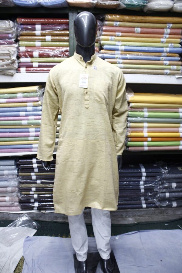 Bhagalpuri Khadi Long Kurta - Image 6