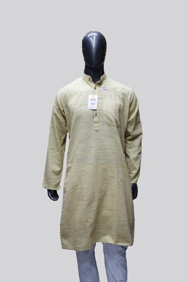 Bhagalpuri Khadi Long Kurta - Image 5