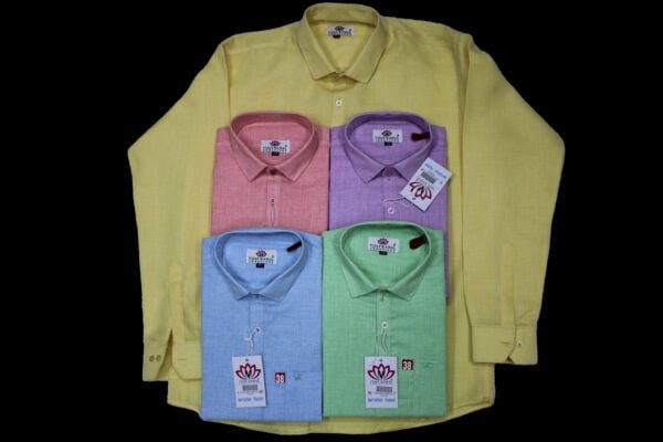 Aqua Linen Full Sleeves Shirt - Image 5