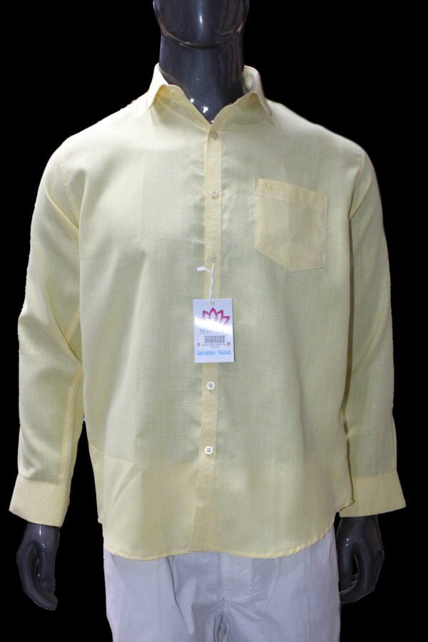 Aqua Linen Full Sleeves Shirt - Image 4
