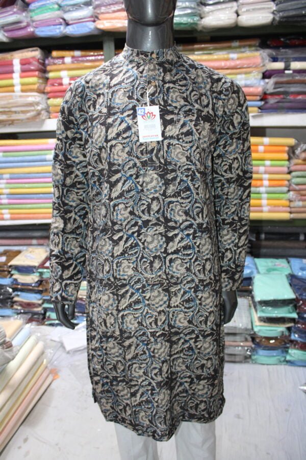 Kalamkari Print Ethnic Long Kurta - Image 12