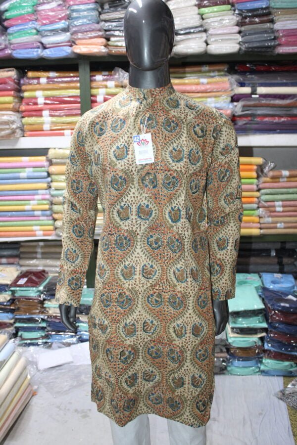 Kalamkari Print Ethnic Long Kurta - Image 10