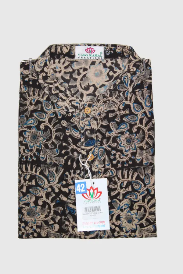 Kalamkari Print Ethnic Long Kurta - Image 8