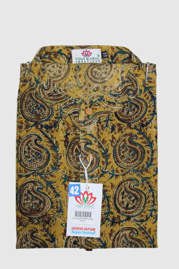 Kalamkari Print Ethnic Long Kurta - Image 7
