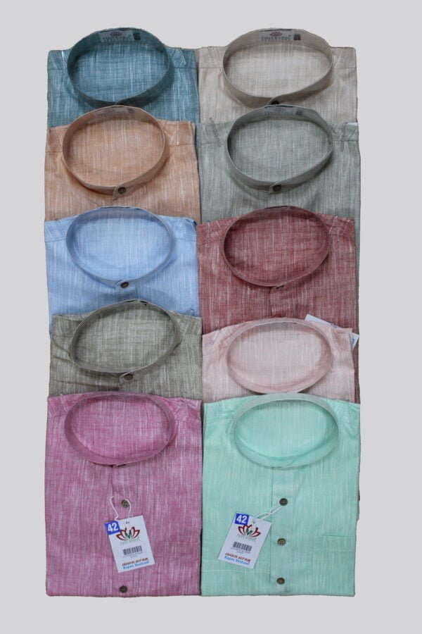 Cotton Slub Short Kurta - Image 6