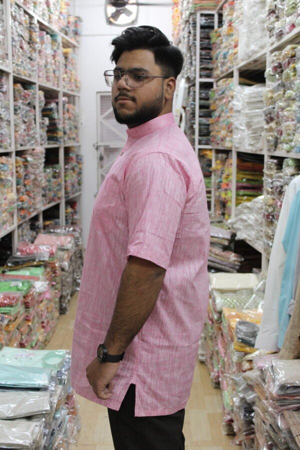 Cotton Slub Short Kurta - Image 3