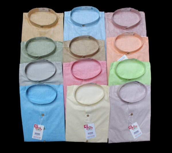 Cotton Plain Long Kurta - Image 6