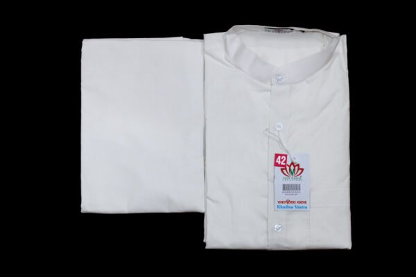Golden Eye White Kurta Payjama Set